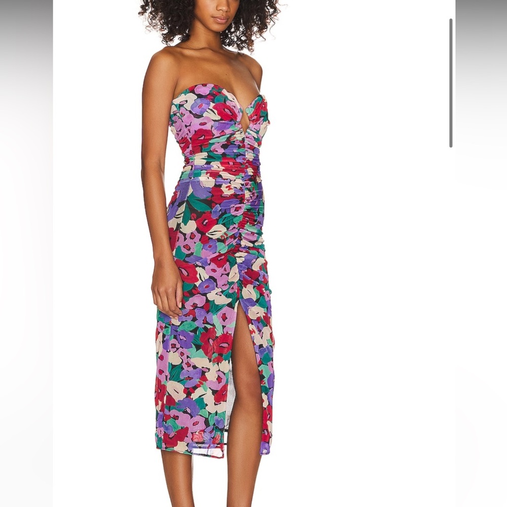 Nicholas Sorin Diamond Cutout Midi Dress 0